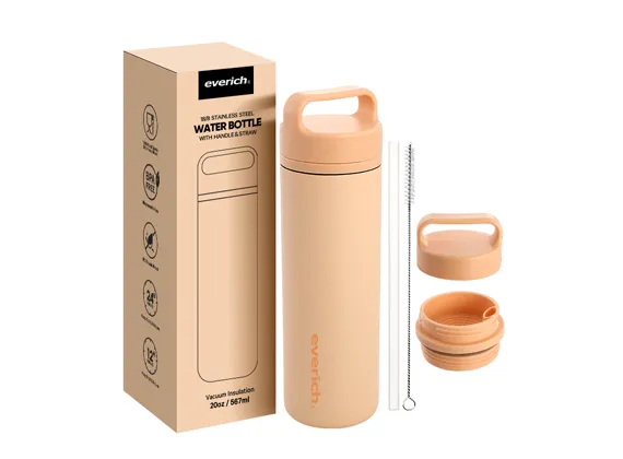 Wide-Mouth Bottle with Handle Lid & Fruit Infuser – 01710C