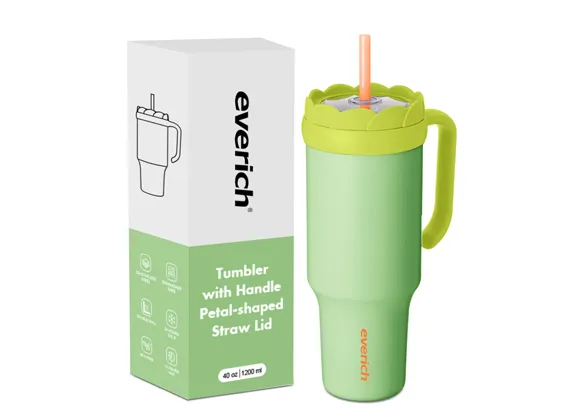 Vacuum Insulated Stainless Steel Bottle with Petal Lid 19326B