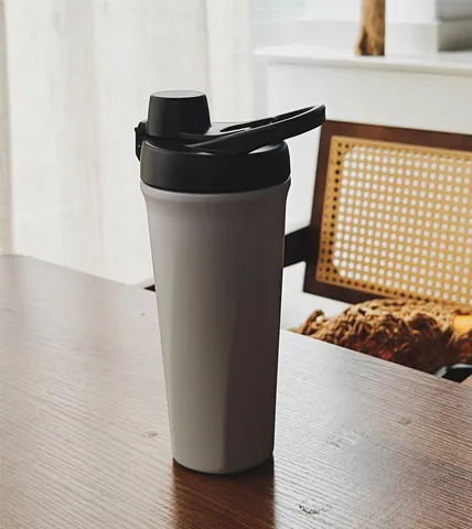 Easy-Open Button-Lock Stainless Steel Cup 01702