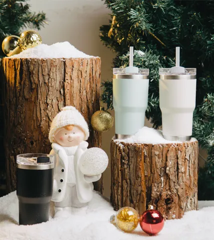 2-in-1 Straw and Flip-Top Insulated Tumbler 19472A