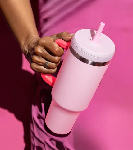 Insulated Stainless Steel Tumbler with Straw Lid 19317B