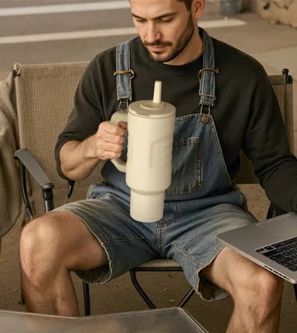 Wide-Mouth Insulated Tumbler with Removable Silicone Seal 19320B